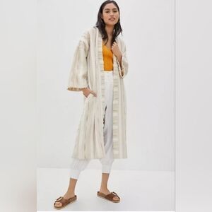 Anthropologie‎ Ollari Renee Kimono Duster Sweater Cardigan Robe Small NEW Boho